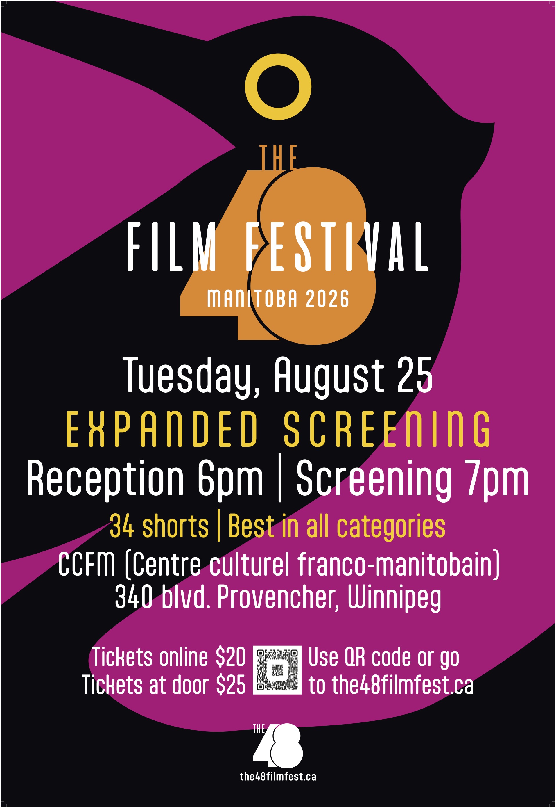 The 48 Film Festival Manitoba 2026 Poster